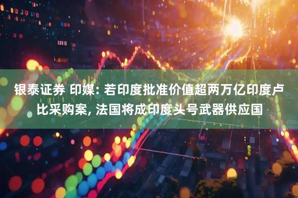 银泰证券 印媒: 若印度批准价值超两万亿印度卢比采购案, 法国将成印度头号武器供应国